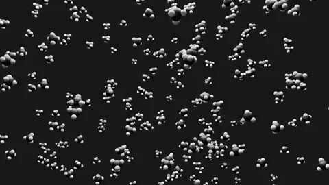 High-quality 3D scientific visualization of methane (CH₄) molecules Stock Footage 337577675