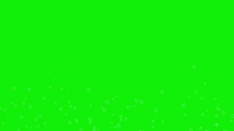 High quality 4K bubbles footage on green screen background with dynamic Stock Footage 337047327