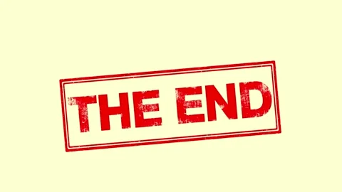 High-Quality 4K 'The End' Text Stamp for All Types of Video Projects Stock-Footage 293951261