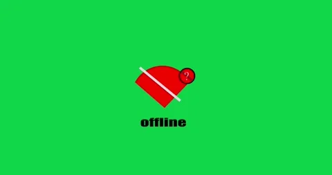 High quality animation of a disconnected wifi icon for digital communication tec Видео 334565996