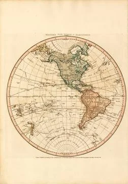 High Quality Antique World Map - William Faden 1786 Stock Photos
