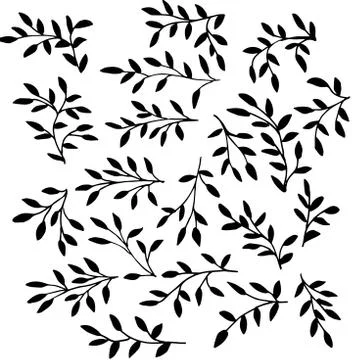 High quality Art branches Stock Illustration