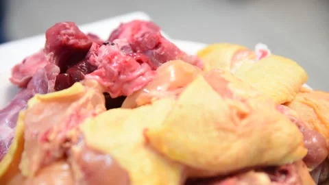 High quality chicken meat ready to cook. Grilled chicken Stock Footage 153274297