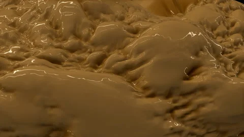High quality chocolate liquid boils Stock Footage 163812088
