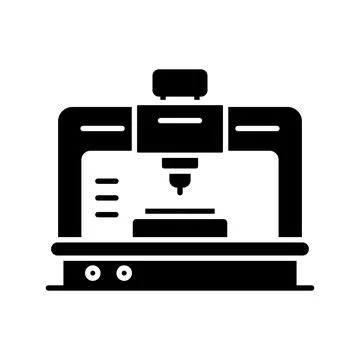 High-Quality CNC Machine for Precision Manufacturing in Modern Workshop Stock Illustration