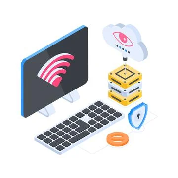 A high quality collection of online programming, data processing, and user Stock Illustration