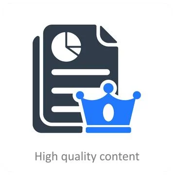 High Quality Content Stock Illustration