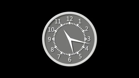 High Quality Countdown Clock Animation with Circular Time Remaining Indicat.. Stock Footage 337076862