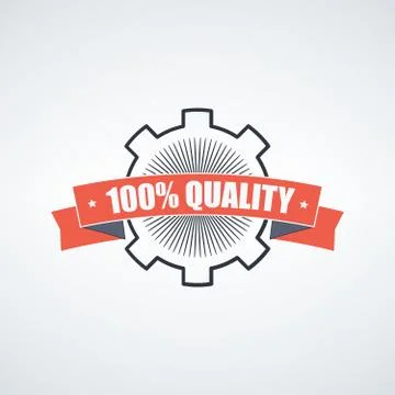 High quality Customer support service signs. 100 quality guarantee label Stock Illustration