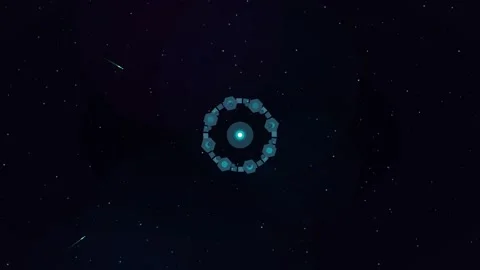 High quality design element with geometric shapes and starry background for.. Stock Footage 322127863