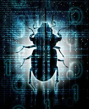 High quality digital bug  illustration Stock Illustration
