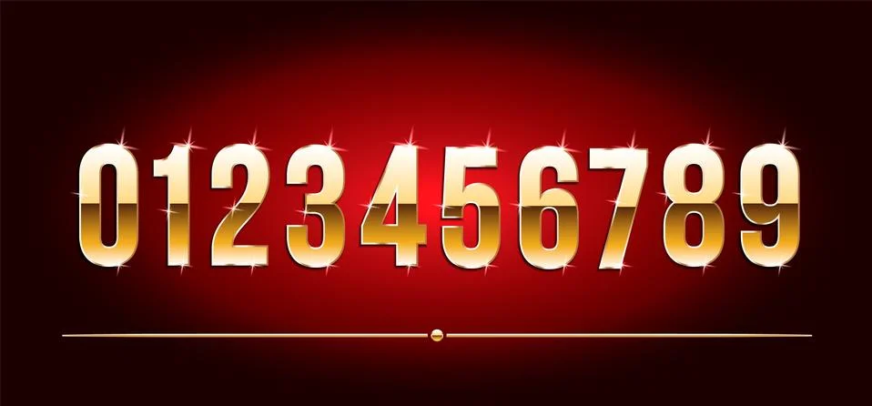 High quality gold-effect vector letters. Vector illustration Illustrazione stock