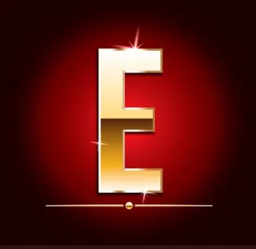 High quality gold-effect vector letters. Vector illustration 스톡 일러스트