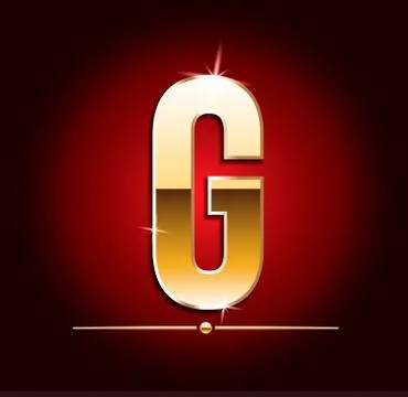 High quality gold-effect vector letters. Vector illustration Illustrazione stock