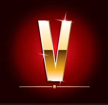 High quality gold-effect vector letters. Vector illustration Stock Illustration
