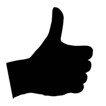 High quality hand gestures isolated on white background thumb Illustrazione stock