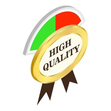 High quality icon isometric vector. High quality sign and measurement equipme Stock Illustration