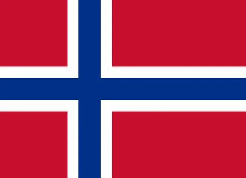 High quality image of the Norwegian flag, perfect for graphic projects, pre.. Stock Illustration