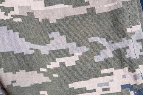 This high-quality image showcases a seamless camouflage pattern inspired by.. Stock Photos