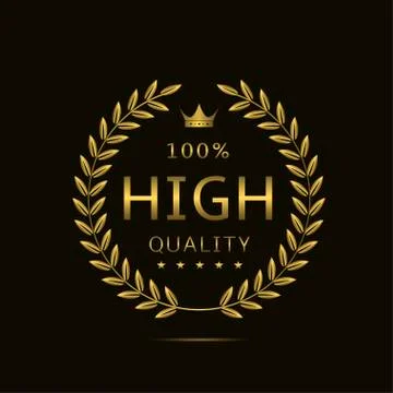 High quality label Stock Illustration