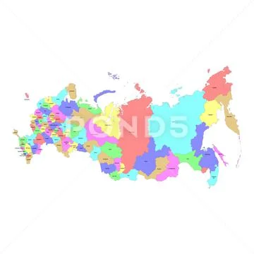High Quality Map with Borders Stock Illustration - Illustration of