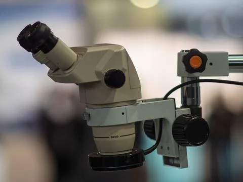 High-Quality Laboratory Microscope for Scientific Research Stock Photos