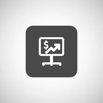 High-quality laptop screen with the Dollar Economy concept. Illustrazione stock