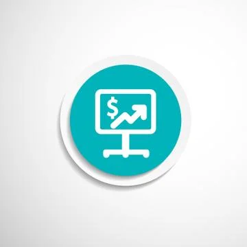 High-quality laptop screen with the Dollar Economy concept. Stock Illustration