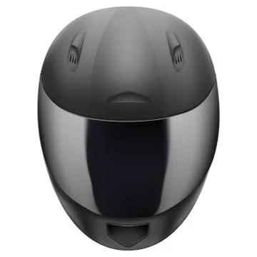 High quality light gray motorcycle helmet. isolated on white background. bitm Stock Illustration