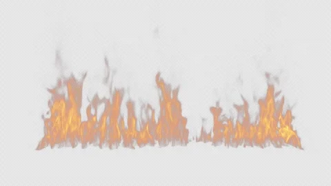 High-Quality Looping Ground Fire Flame. Stock-Footage 293012603