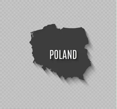 High quality map of Poland with borders of the regions. Stock Illustration