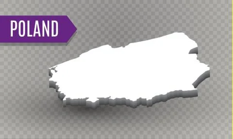 High quality map of Poland with borders of the regions. Illustrazione stock