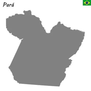 High Quality map of state Brazil イラスト素材