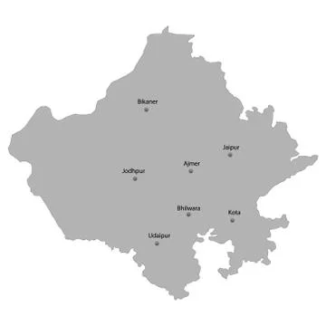 High Quality map state of India. Stock Illustration