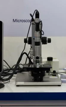 High quality microscope for lab Stock Photos