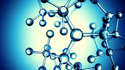 High-Quality Molecular Motion in 4K | Abstract Science and Research Vídeo Stock 300766923