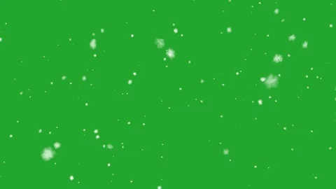High quality motion animation repesenting snow falling on green screen Video stock 117051023