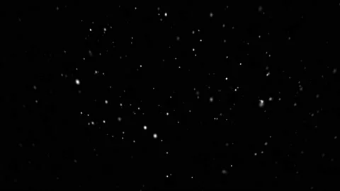 High quality motion animation repesenting snow slow falling on black Video stock 143251496