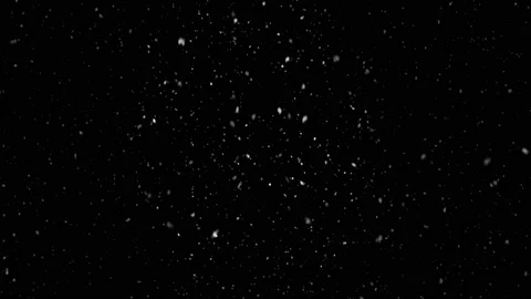 High quality motion animation repesenting snow slow falling on black Video stock 143314967