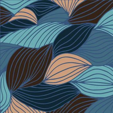 High quality original colored waves pattern for design or fashio Stock Illustration