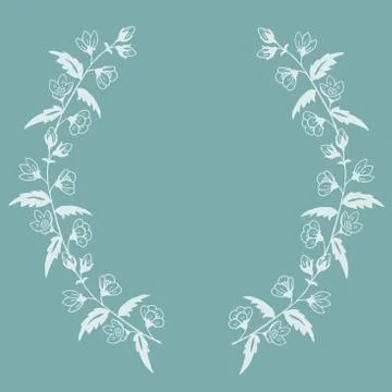 High quality original illustration frame of spring flower Stock Illustration