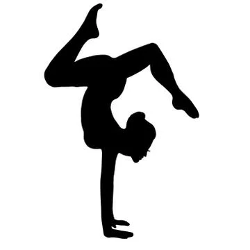 High quality original vector illustration of a gymnast. yoga Stock Illustration