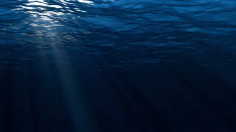 High quality perfectly seamless loop of deep blue ocean waves from underwater Vidéo 51970387