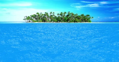 High quality perfectly seamless loop of sea ocean waves in sunny day, island Stock Footage 52105092
