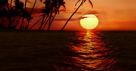 High quality perfectly seamless loop of sea ocean waves movement, sunset Video stock 52149584