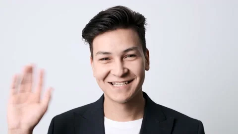 High quality. Portrait of a young smiling guy of caucasian appearance Stockbeeldmateriaal 162191724