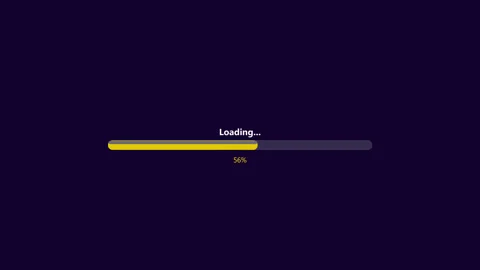 High quality progress bar design element for loading interfaces in digital .. Stock Footage 323523494
