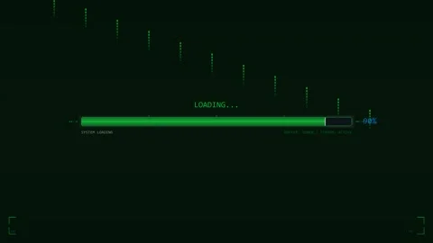 High quality progress bar design element shown in green color for video des.. Stock Footage 323576556