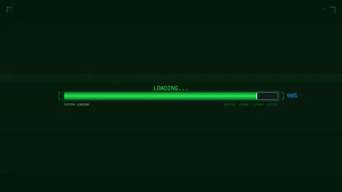 High quality progress bar design element for website designers and video ed.. Stock Footage 323576669