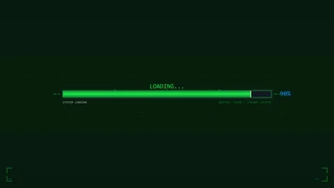 High quality progress bar design element for loading and status indication .. Stock Footage 323576792